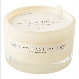 Anthropologie Days Last Light Floral Lavender Cashmere Boxed Candle NIB Set of 2